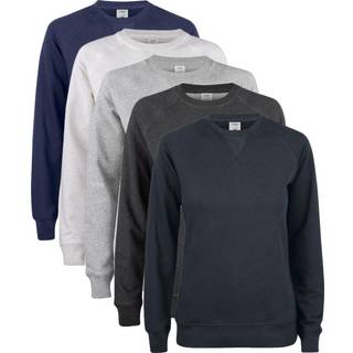 Clique 21001 Premium OC Roundneck Ladies / Sweatshirt / Trøje Gråmeleret XS