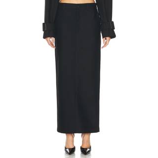 Wardrobe.NYC Drill cotton twill maxi skirt - black - M