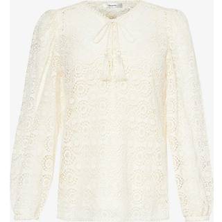 Frame Lace cotton minidress - beige - XS