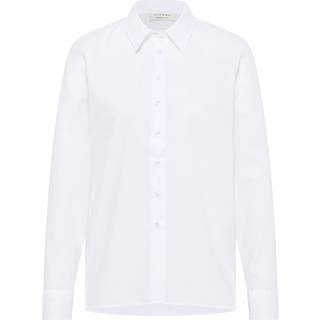shirt-blouse in white plain