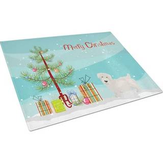 Caroline's Treasures CK3457LCB Glen fra Imal Christmas Tree Glass Cutting Board Stor dekorativt tempereret glas Køkkenskæring og serveringsplade