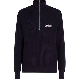Graphic Waffle Zip Mock Strik, Desert Sky, XL