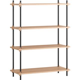 Moebe Shelving System s.115.1.A - Oak/Pine-Green