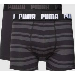 Puma 2-pak Heritage Stripe Boxer - Black striped - Large * Kampagne *