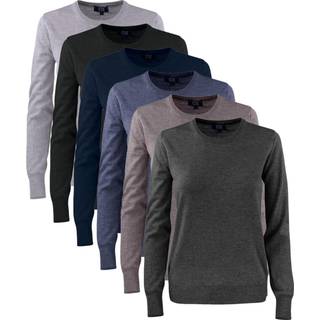 Cutter & Buck 355407 Kennewick Crewneck Ladies / Trøje Grey Melange XL