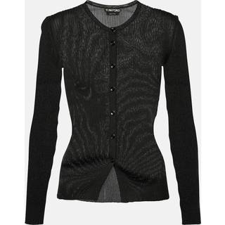 Tom Ford Ribbed-knit cardigan - black - L