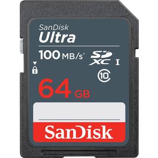 Sandisk Ultra 64GB SDXC hukommelseskort - På lager i butik