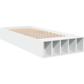 Sengestel Konstrueret Træ - Hvid / 90 x 200 cm