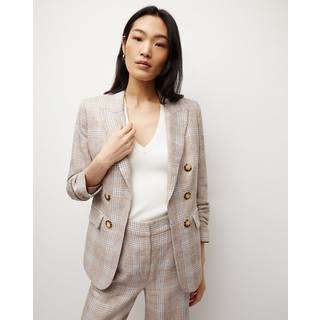 Veronica Beard Beacon Dickey linen blazer - beige - XXXS