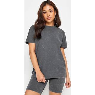 PixieGirl Petite PixieGirl Petite Grey Acid Wash T-Shirt