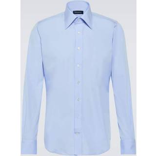 Thom Sweeney Cotton shirt - blue - EU 38