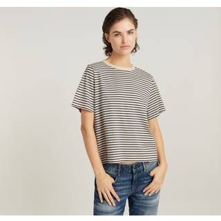 Stripe Boxy Top - Multi color - Women