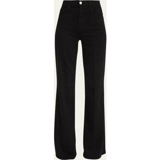 Frame Le Palazzo high-rise flared jeans - black - 30