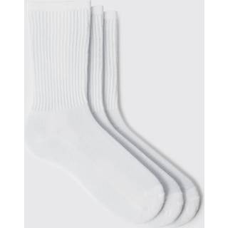 Mens White 3 Pack Plain Sport Socks