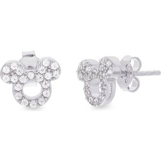 Disney Silver Mickey Mouse Cubic Zirconia Stud Earrings - 9mm - F6710