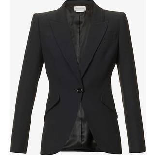 McQueen CrÃªpe blazer - black - XS