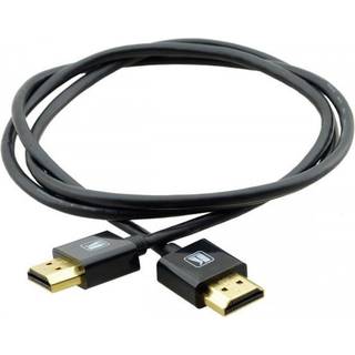 KRAMER Kbl Kramer HDMI Pico_ ultra-slim kabel m ethernet_ 0_3m_ Svart_ Ha-Ha