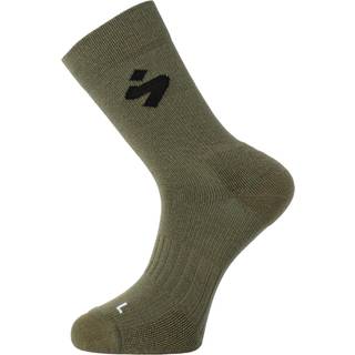 Cykelstrømper Sweet Protection Hunter Merino Socks Black/Neon Yellow