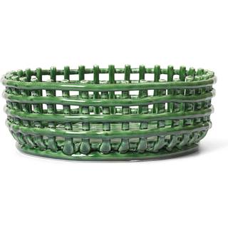 Ferm Living Ceramic Skål Emerald Green