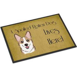 """" Caroline's Treasures BB1501Mat Sable Corgi forkælet hundeliv her indendørs eller udendørs mat 18 x 27 """" ""Multicolor"" ""