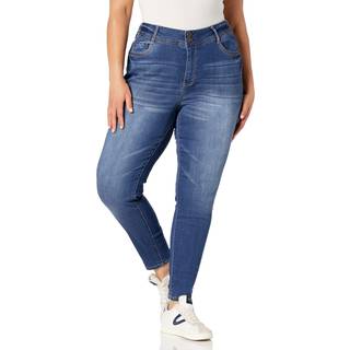 Wallflower Womens Ultra Skinny Mid-Rise Insta Soft Juniors Jeans (Standard og Plus) Hayden 24 Plus