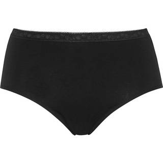 Damella Classic Cotton Midi Brief - Black - X-Large
