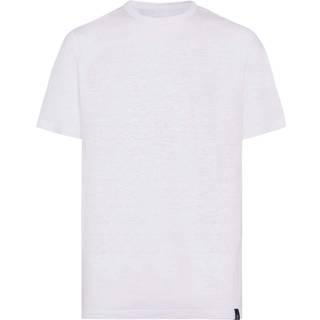 BOGGI MILANO Herren T-Shirt weiß meliert