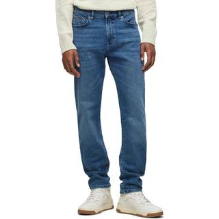 BOSS Maine Regular Fit Mid Wash Jeans Blue