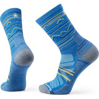 Smartwool Hike Light Cushion Mountain Range Pattern Crew Vandresokker størrelse M farve blå