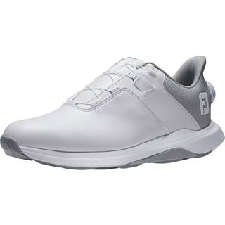 FootJoy ProLite BOA Vandtætte Herre Golfsko Uden Spikes - White/White/Grey - Str. 41 Normal