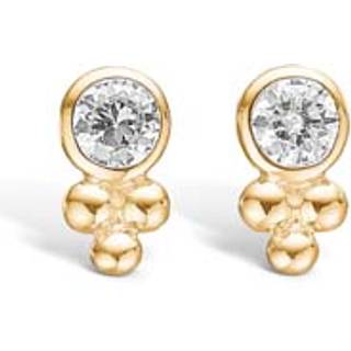 Blossom Copenhagen 9kt guld ørestikker med zirkon