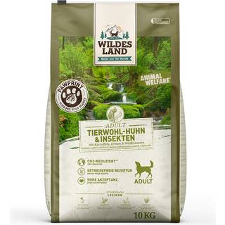 Wildes Land Adult PawPrint dyrevelvære hundefoder med kylling og insekter 62.60 DKK/1 kg