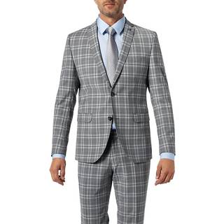 CG Herren Sakko grau kariert Slim Fit
