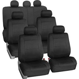 FH Group bilsdebetrk 3-rkket 7 personers neopren vandtt bil komplet st sdebetrk Airbag klar og delt - passer til de fleste biler SUV & var