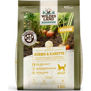 Wildes Land Adult PawPrint Veggie hundefoder med græskar og gulerod 93.95 DKK/1 kg