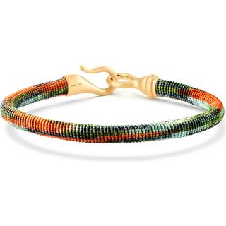 OLE LYNGGAARD COPENHAGEN Life armbånd, håndknyttet reb, Tropic. Krog 18 karat rødguld