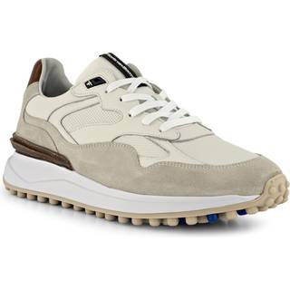 Floris van Bommel Herren Sneaker weiß Velours