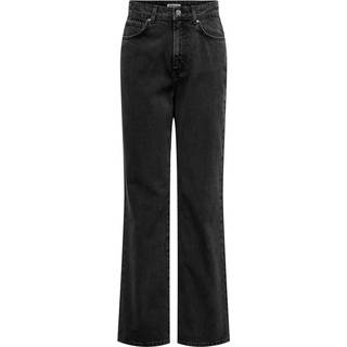 Only - Onlsilje Straight Wide Blk - 4463637 Washed Black