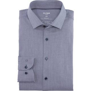 OLYMP Herren Hemd blau meliert Slim Fit