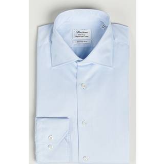 Stenströms Lyseblå Skjorte i twill, XL-ærmer | Herre |Herreskjorter | Fitted Body | Størrelse: 44 | Lyseblå | Solid | Ekstra Lange Ærmer