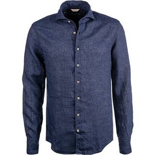 Stenströms Herren Hemd blau meliert