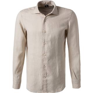 BOGGI MILANO Herren Hemd beige