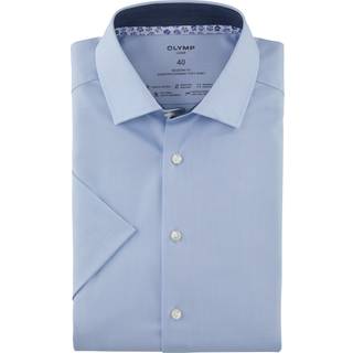 OLYMP Herren Kurzarmhemd blau