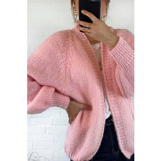 Noella Fora Knit Cardigan Rose