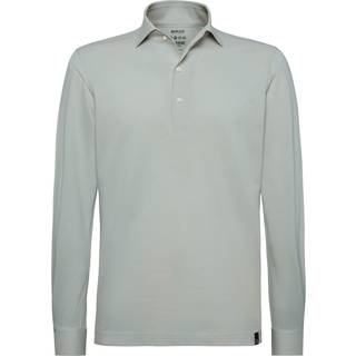BOGGI MILANO Herren Polo-Shirt grün meliert