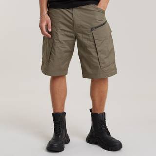 Rovic Zip Relaxed Shorts - Brown - Men