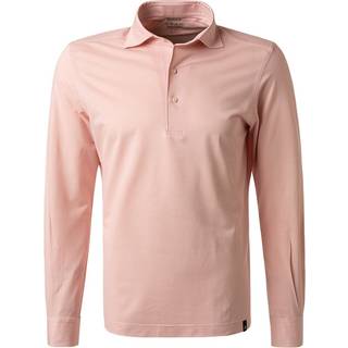 BOGGI MILANO Herren Polo-Shirt rosa meliert