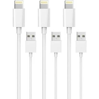 3-pak Lightning oplader iPhone 13/12/11 / Xs / Max / X / 8/7/6/5 / SE