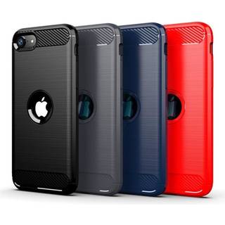SKALO iPhone SE (2020/2022) Armor Carbon Stødsikker TPU-cover - Blå