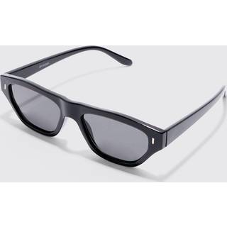 Mens Plastic Chunky Frame Sunglasses In Black